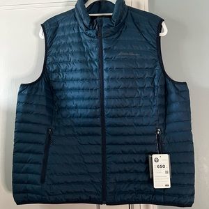 Eddie Bauer Microlight 650 Down Vest in Peacock